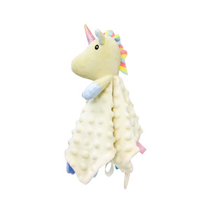 Couverture de sécurité pour <span class=keywords><strong>bébé</strong></span> en peluche, design ours en peluche, vente en gros, couverture pour <span class=keywords><strong>bébé</strong></span> en minky à pois froissés, serviette apaisante pour bébés - Product Image 4
