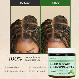 Rửa sạch da đầu miễn phí chất tẩy rửa loại bỏ sự tích tụ bụi bẩn mùi tóc da đầu làm sạch miếng đệm cho Bím Tóc - Product Image 5