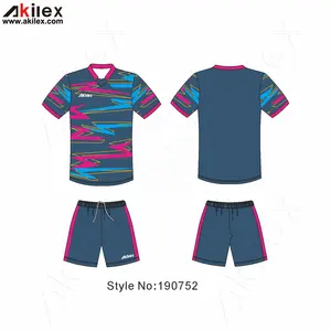Akilex批发儿童足球制服套件儿童便宜足球队球衣队服男孩足球运动训练制服