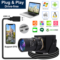 720P Web Kamerası CS Montajlı Manuel Zoom Odaklama Lensi Endüstriyel Gömülü USB Güvenlik Kamerası Mini Lightburn Kamera Raspberry Pi için