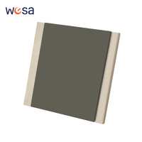 Interruptores y Enchufes de Pared WESA Ultrafinos con Botón Pulsador EU 1/2/3 Vías, Enchufe de Alimentación de 1 Vía, Combinación Libre, Diseño Moderno de Lujo