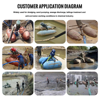 Pompe à boue flottante portable submersible avec agitateur pour l'arrosage, haute efficacité, forte puissance, extraction de sable et de boue pour rivière