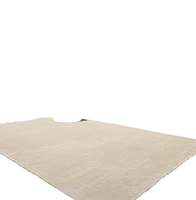 Teppich Relax Modern Flauschiger Kurzflor Einfarbiger Teppich Wohnzimmer Rutschfester Boden Waschbar 30 Grad Sehr Weich Beige 140 X 200 cm
