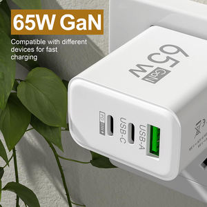 65W 3-Port USB tip-c hızlı şarj çapraz sınır çok Port şarj kafa cep telefonları için abd ab uyumlu - Product Image 3