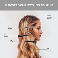 Pinces à cheveux multi-usages Pin Curl Alligator Roller Outil de coiffure pour salon de coiffure Pinces à cheveux à bec de canard avec trous 3119