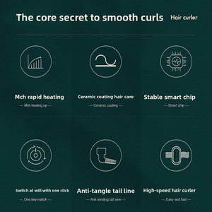 Rizador de Pelo Eléctrico de Doble Barril de Alta Calidad, Rizador de Pelo de Rollo Grande, Producto Personalizado de Fábrica, Uso Doméstico, Estilo Francés - Product Image 5
