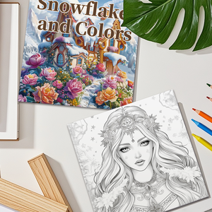 Libro <span class=keywords><strong>da</strong></span> <span class=keywords><strong>Colorare</strong></span> <span class=keywords><strong>Fiocchi</strong></span> <span class=keywords><strong>di</strong></span> <span class=keywords><strong>Neve</strong></span> Magici, Libro <span class=keywords><strong>da</strong></span> <span class=keywords><strong>Colorare</strong></span> Scene Incantate, Libro d'Arte Rilassante <span class=keywords><strong>da</strong></span> <span class=keywords><strong>Colorare</strong></span> per Alleviare lo Stress - Product Image 4