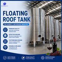 Cuve à vin flottante à capacité variable en acier inoxydable SUS304 SUS316L avec joint gonflable pour cave à vin