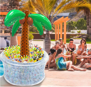 Gran oferta, soportes inflables para bebidas de PVC y enfriador de hielo de palmera, Buffet de fiesta de verano de gran capacidad para eventos al aire libre - Product Image 2
