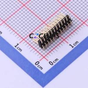 X1321WVS-2x12J-C40D53 Pin Header SMD,P=1.27mm Connector ( Pin Structure: 2x12P )( Pitch: 1.27mm )( Row Spacing: 1.27mm ) - Product Image 2