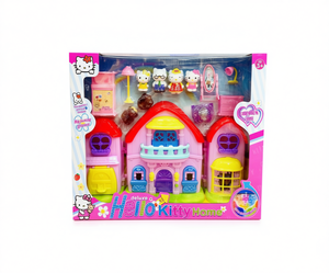 Cuisine miniature de luxe Hello Kitty en plastique, jeu d'imitation pour filles de 2 à 4 ans - Product Image 1