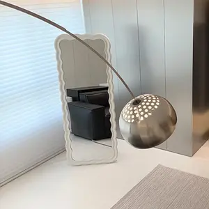 Espejo de Vidrio Ondulado Europeo, Decoración Contemporánea Minimalista, Diseño Cuadrado Moderno, Espejo Decorativo para el Hogar - Product Image 4