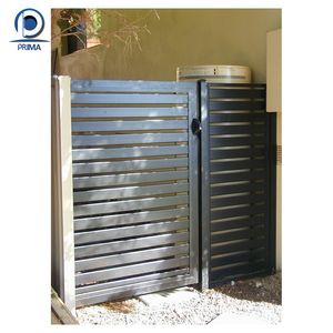 Prima personnalisé poudre enduit entrée <span class=keywords><strong>acier</strong></span> aluminium clôture treillis porte allée coulissante porte en métal pour Villa cour jardin - Product Image 1