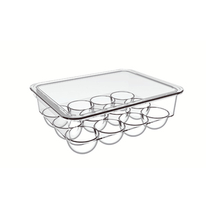Plastic Egg Stackable Fridge Egg Holders Organizer Storage Box For Fridge