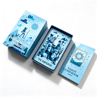 Jeu de cartes de tarot personnalisées pour toute la famille, 78 cartes avec guide, conception de logo personnalisé et cartes d'affirmation oracle