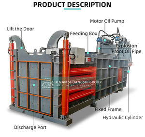 Presse à balles hydraulique horizontale industrielle de <span class=keywords><strong>160</strong></span> tonnes pour le compactage et l'emballage de métaux de rebut OCC - Product Image 3