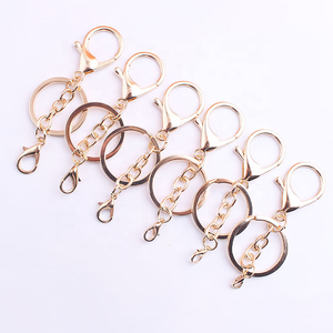 Mousqueton en alliage Fermoir mousqueton Usine Vente en gros Plaqué Accessoire Porte-clés en métal pour le bricolage Accessoires de sac Porte-clés Bijoux - Product Image 5
