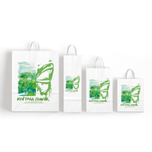 ZJPACK Custom <b>Biodegradable</b> Recyclable Kraft Paper Bag with Silk Screen Printed Twist Paper Handles High Quality <b>Packaging</b> Bags - Product Image 6