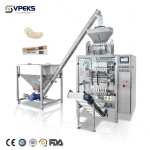 VPEKS Automático Multi-coluna 10g Em Pó De Café Branco Vara De Açúcar Líquido Vertical Pequeno Saco Máquina De Embalagem