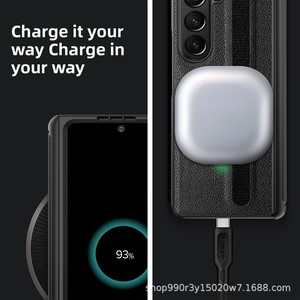Protection de charnière externe, bande magique amovible, emplacement pour stylet en TPU et support invisible, compatible avec Galaxy Z Fold5 - Product Image 3