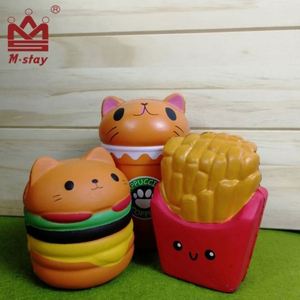 Set de 3 Squishies Gigantes de Comida para Niños de 5 a 7 Años, de Lenta Recuperación, para Aliviar el Estrés, Hechos de PVC, Espuma de PU y Silicona, con Forma de Hamburguesa - Product Image 3
