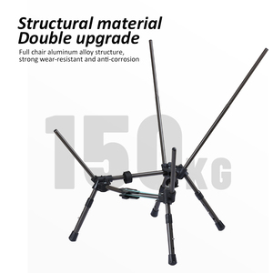 Korea Outdoor Picnic <b>Stool</b> Aluminum Ultralight Adjustable Height Folding <b>Small</b> Moon Backpacking Triangle Camping Chair - Product Image 5