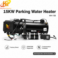Calentador de Agua Diésel Adaptativo para Altitudes Altas OkyRie WH-15B de 15KW con Control Remoto Bidireccional y Retroalimentación de Temperatura en Tiempo Real