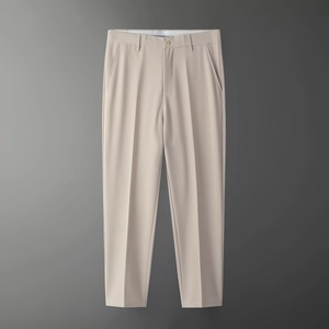 Pantalon <span class=keywords><strong>chino</strong></span> personnalisé pour hommes, coupe ajustée, avec technologie en coton respirant et infroissable, tenue de travail décontractée à l'aspect professionnel - Product Image 3