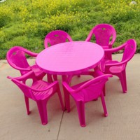 Fournisseur de gros Mobilier d'extérieur Table ronde carrée en plastique Table de camping pour barbecue/pique-nique/salle à manger