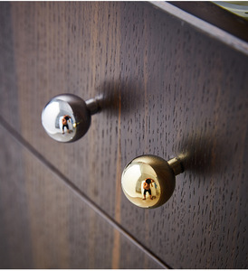 <span class=keywords><strong>Poignée</strong></span> de tiroir de meuble moderne de luxe en laiton, à trou unique, <span class=keywords><strong>chromée</strong></span> argentée, style français, pour porte de cuisine ou de placard, <span class=keywords><strong>poignée</strong></span> française - Product Image 4