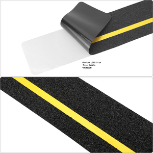 Échantillons gratuits, ruban adhésif antidérapant pour extérieur, sangle de traction <span class=keywords><strong>antidérapante</strong></span>, brille dans le noir, rayures vert foncé, luminescent, adapté aux escaliers - Product Image 1