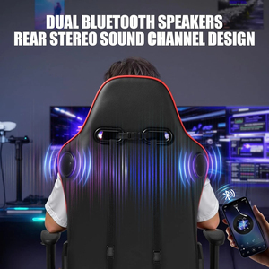 <span class=keywords><strong>Chaise</strong></span> de jeu ergonomique pour adultes avec haut-parleurs et éclairage LED RGB, mobilier de bureau commercial pour la Colombie, <span class=keywords><strong>chaise</strong></span> de <span class=keywords><strong>gaming</strong></span> PC, <span class=keywords><strong>chaise</strong></span> de jeu vidéo - Product Image 5