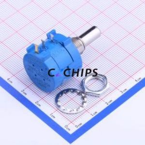 Resistencia Ajustable/Potenciómetro 3590S-2-102L, Componente de Orificio Pasante (THT), Resistencia de 1kOhm, 5%, 2W - Product Image 2