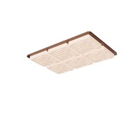 Plafonnier vintage japonais Wabi Sabi, lampe encastrée rétro en bois de noyer LED pour salon, chambre, couloir
