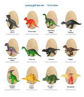 Jouet Œuf de Dinosaure Kit de Découverte Dino Egg DIG Jouet d'Excavation Boîte Mystère en Plastique Modèle Rex Créatif DIY Fossil Cadeau pour Enfants