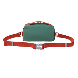 Estuche Escolar Simple de Nailon SENDA con Correa Roja, Diseño Personalizable en Azul Claro y Verde para Guardar Material Escolar - Product Image 3