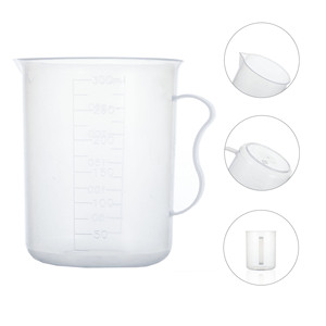 100 मिलीलीटर, 250 मिली, 500 मिली, 1000 मिली प्रयोगशाला ने पी पी प्लास्टिक को मापने वाले कप - Product Image 1