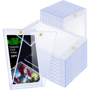35PT 100UV-Schutz Trading Sports Card Hartplastik-Kartenhülle Schutzhülle Display-Case Pokémon Magnetische Booster-Pack-Hülle - Product Image 1