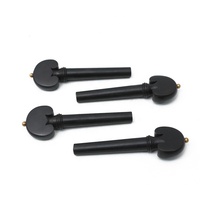 Latest Models Violin String Stopper Peg 4pcs a Set Violin Wooden Tuning Pegs for Violin Replacement Parts Accessories