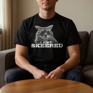 Camiseta Fearless Feline I Ain't Skeered para amantes de los gatos - Product Image 3