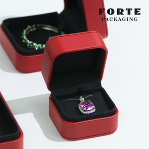 Forté Luxury Customizable Logo Ring Jewelry <b>Gift</b> Set Luxury Packaging <b>Boxes</b> for Rings - Product Image 2