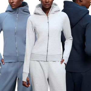 In Stock Thumb Hole Hoodies Fleece Lining & UV Protection