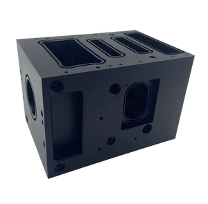 Piezas Metálicas CNC Personalizadas de Fábrica, Anodizadas en Negro, Caja de Cavidades Multicanal, Dispositivo de Automatización, Centro de Mecanizado CNC de Aluminio - Product Image 5