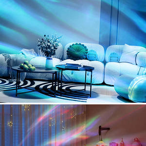 Nouvelle lampe de table à projection d'aurores boréales à ondulations d'eau, lampe d'ambiance colorée rotative pour la pièce, la fête et l'intérieur - Product Image 4