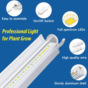 Tube LED T5 à spectre complet haute luminosité pour <span class=keywords><strong>serre</strong></span>, système hydroponique, croissance des plantes, des semis et des fleurs - Product Image 3