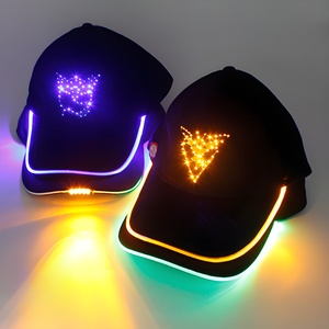 Gorra de Béisbol Luminosa con Logotipo de Moda, Gorra de Fibra Óptica LED Intermitente <span class=keywords><strong>para</strong></span> Fiestas, Carnavales, Noches, Visera Brillante <span class=keywords><strong>para</strong></span> Equipos - Product Image 2