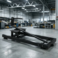 Máquina de remo con barra en T de acero de alta resistencia, plataforma de remo tipo Landmine con carga de placas para entrenamiento de fuerza de espalda, equipo de fitness para gimnasio en casa