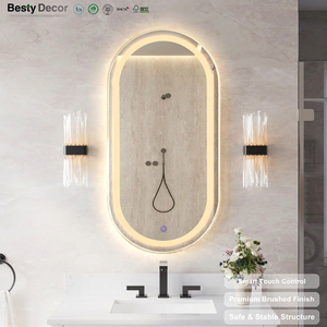 Customized Hotel Bath Mirior LED <strong>Mirror</strong> Light Espejo Smart Wall <strong>Hanging</strong> <strong>Mirror</strong> Bathroom Modern Bathroom Wall Decor <strong>Mirror</strong> Led - Product Image 1