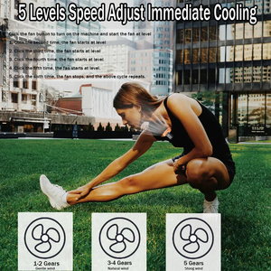 Banco de energía portátil de 10000mAh, ventilador de refrigeración sin aspas de alta velocidad, Clip de cintura portátil <span class=keywords><strong>para</strong></span> viajes al aire libre, trabajo, coche, RV, aplicación - Product Image 6