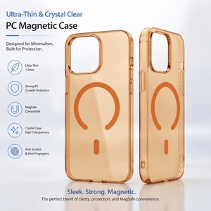Funda Protectora Magnética Transparente Ultrafina de TPU+PC de 1.2mm para 18 Pro Max, Carga Inalámbrica, Precio de Fábrica - Product Image 2